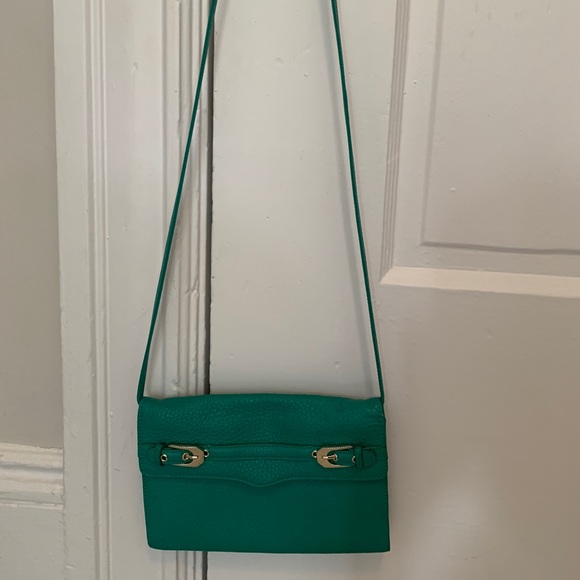 Rebecca Minkoff Turquoise Clutch w Strap - Picture 2 of 6